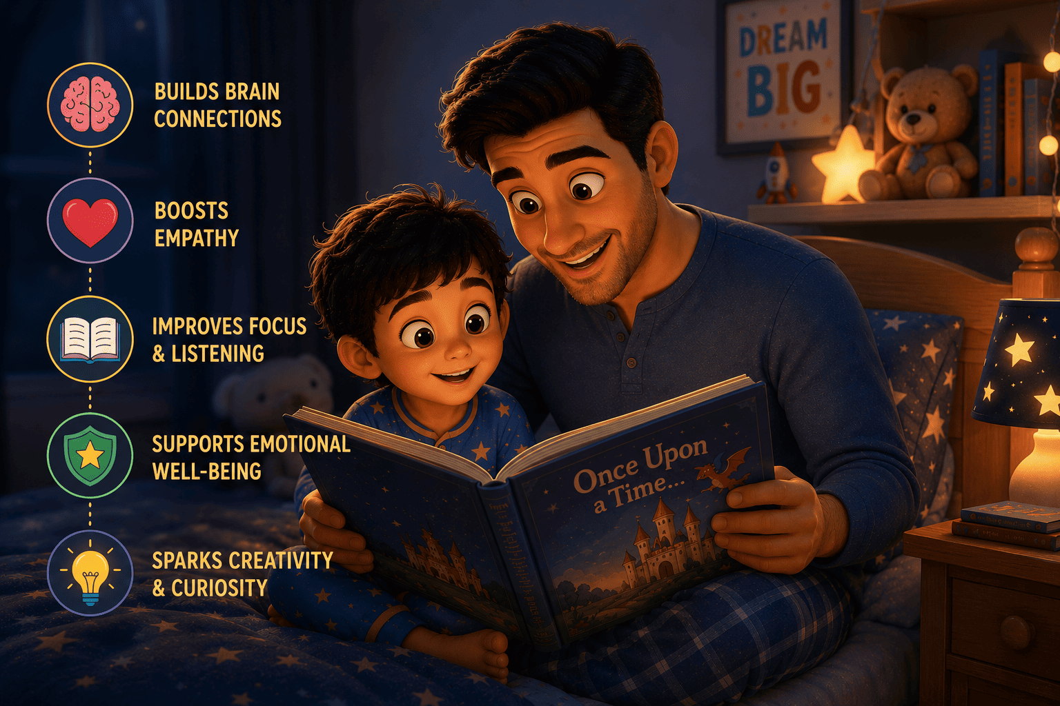 The Hidden Power of Storytelling: How Bedtime Stories Shape Your Child’s Brain