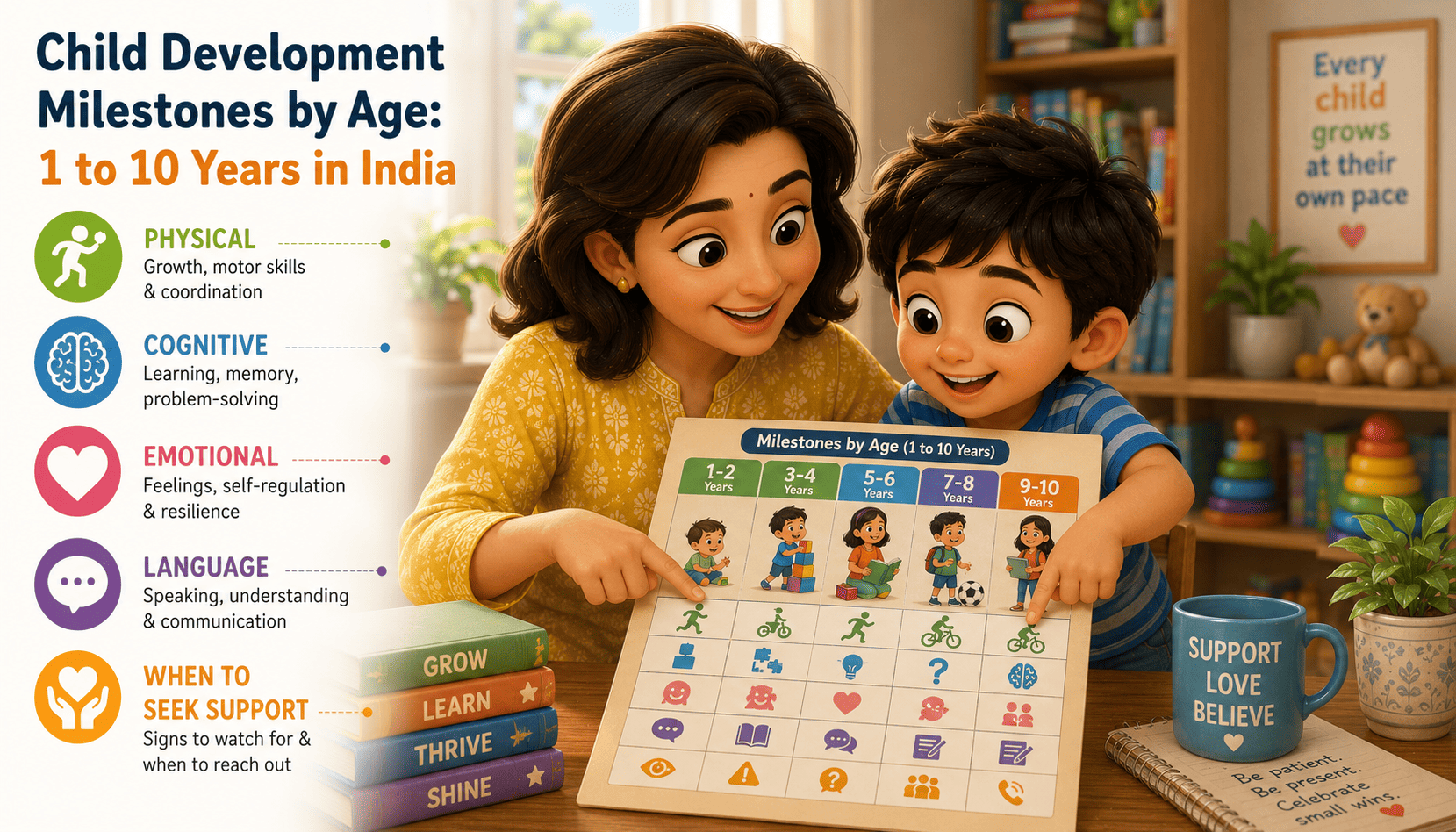 Child Development Milestones by Age: What to Expect from 1 to 10 Years in India